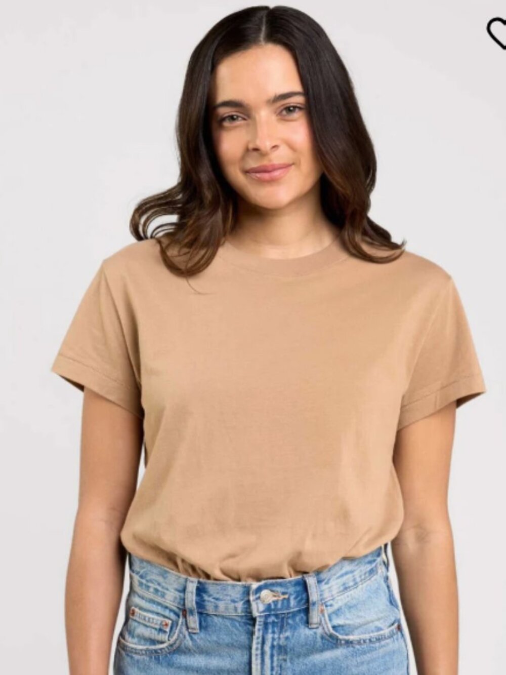 Nuuds Everyday T-Shirt Bodysuit in Cinnamon Size Large